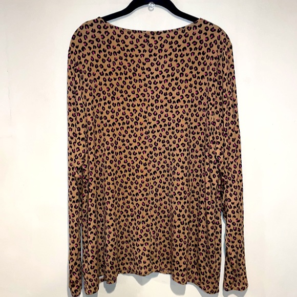 Lane Bryant Cheetah Print Blouse 18/20 NWOT - Picture 9 of 9
